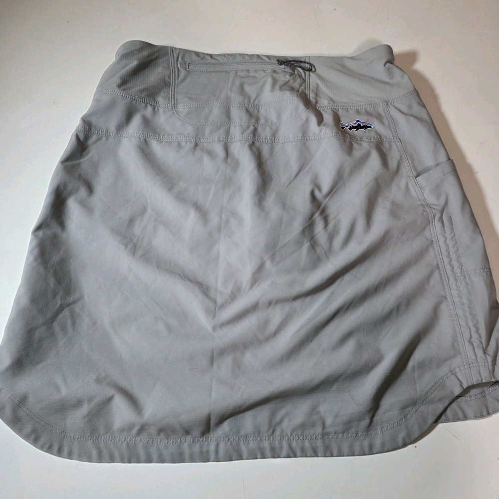 Patagonia Women's‎ Tech Skort Skirt Pull On Outdoor Hiking Fishing Gray Size XS - Picture 2 of 10